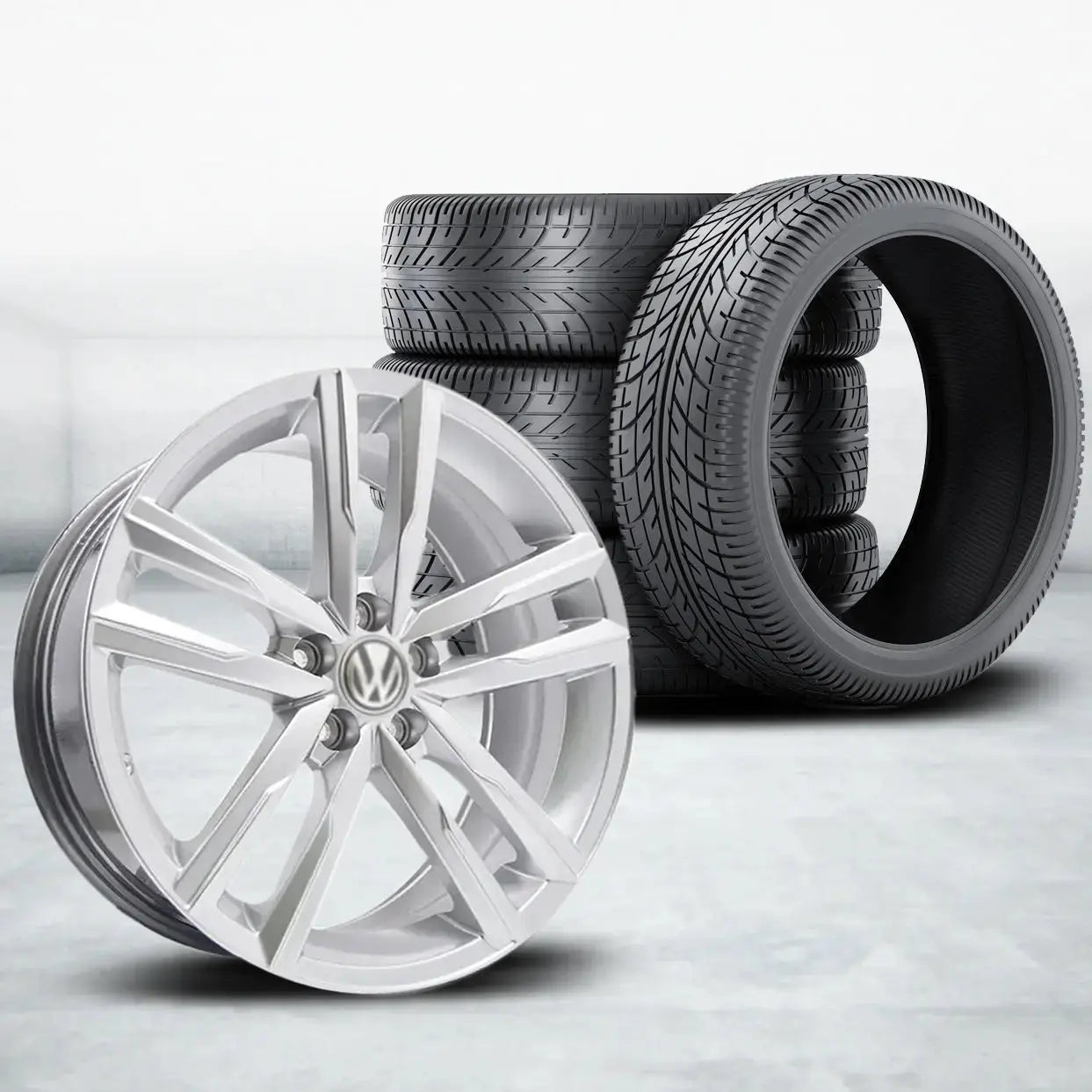 15 Inch MX5274-15 Polo Mirabeau Style Wheel & Tyre Combo - 5x100 PCD Max Motorsport