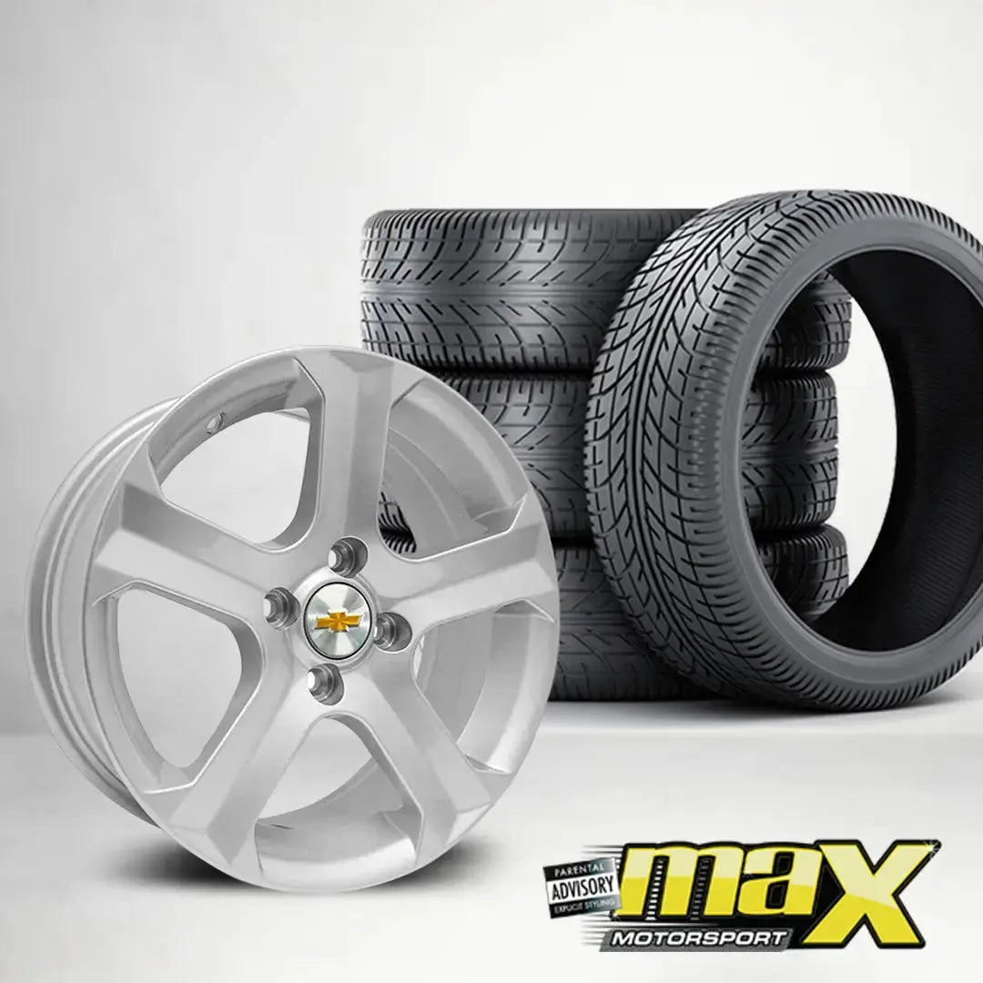 15 Inch MXCEY-S Chev Utility Sport Style Wheel & Tyre Combo - 5x100 PCD Max Motorsport