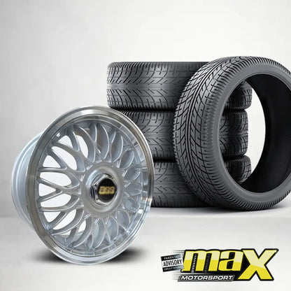 15 Inch MXH30-15 VR6 Style Wheel & Tyre Combo - 4x100 / 5x100 PCD Max Motorsport