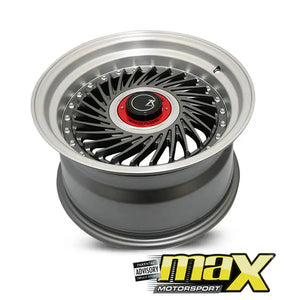 15 Inch Mag Wheel - MX1213 SevenK Twist Wheel (4x100 / 5x100 PCD) Max Motorsport