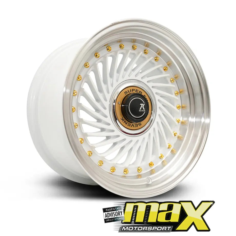 15 Inch Mag Wheel - MX1213-J SevenK Twist Wheel (4x100 / 4x114.3 PCD) Max Motorsport