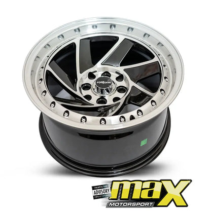 15 Inch Mag Wheel - MX726 RF Twist Wheel (4x100/114.3 PCD) Max Motorsport