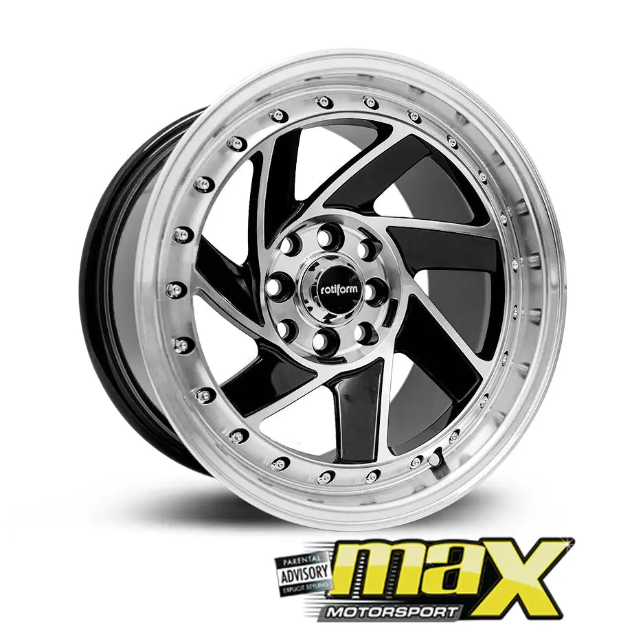 15 Inch Mag Wheel - MX726 RF Twist Wheel (4x100/114.3 PCD) Max Motorsport