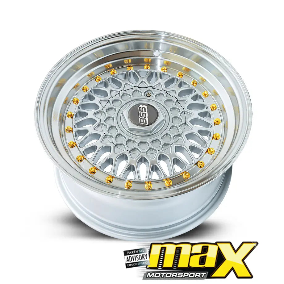 15 Inch Mag Wheel - MX8013 BSS Style Wheels (4x100/ 5x100 PCD) Max Motorsport