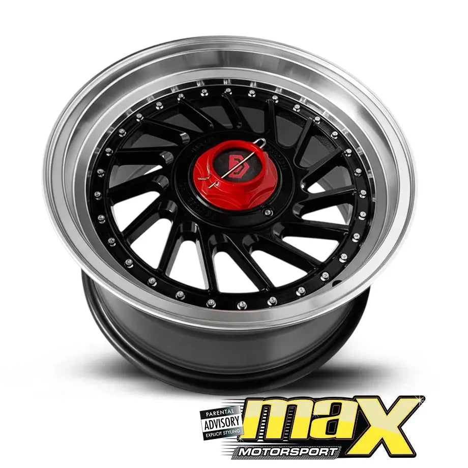 15 Inch Mag Wheel - MX113-E VSN Twist Wheel (4x100 / 5x100 PCD) Max Motorsport