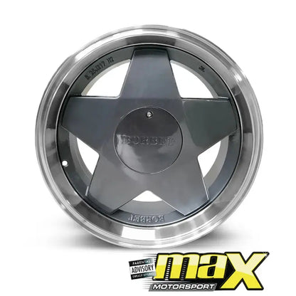 15 Inch Mag Wheel - MX1216-B2-15 Bobet Style Wheel (4x100/4x114.3 PCD) Max Motorsport
