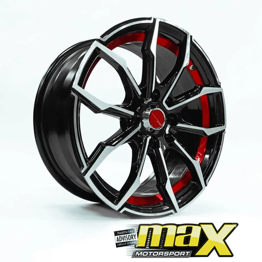 15 Inch Mag Wheel - MX1280-RD Wheels (4x100/ 4x114.3 PCD) Max Motorsport