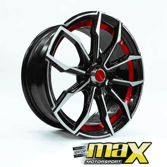 15 Inch Mag Wheel - MX1280-RD Wheels (4x100/ 4x114.3 PCD) Max Motorsport