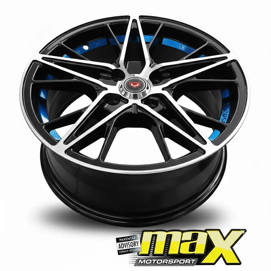 15 Inch Mag Wheel - MX1320-BL VSN Wheels (4x100 PCD) Max Motorsport