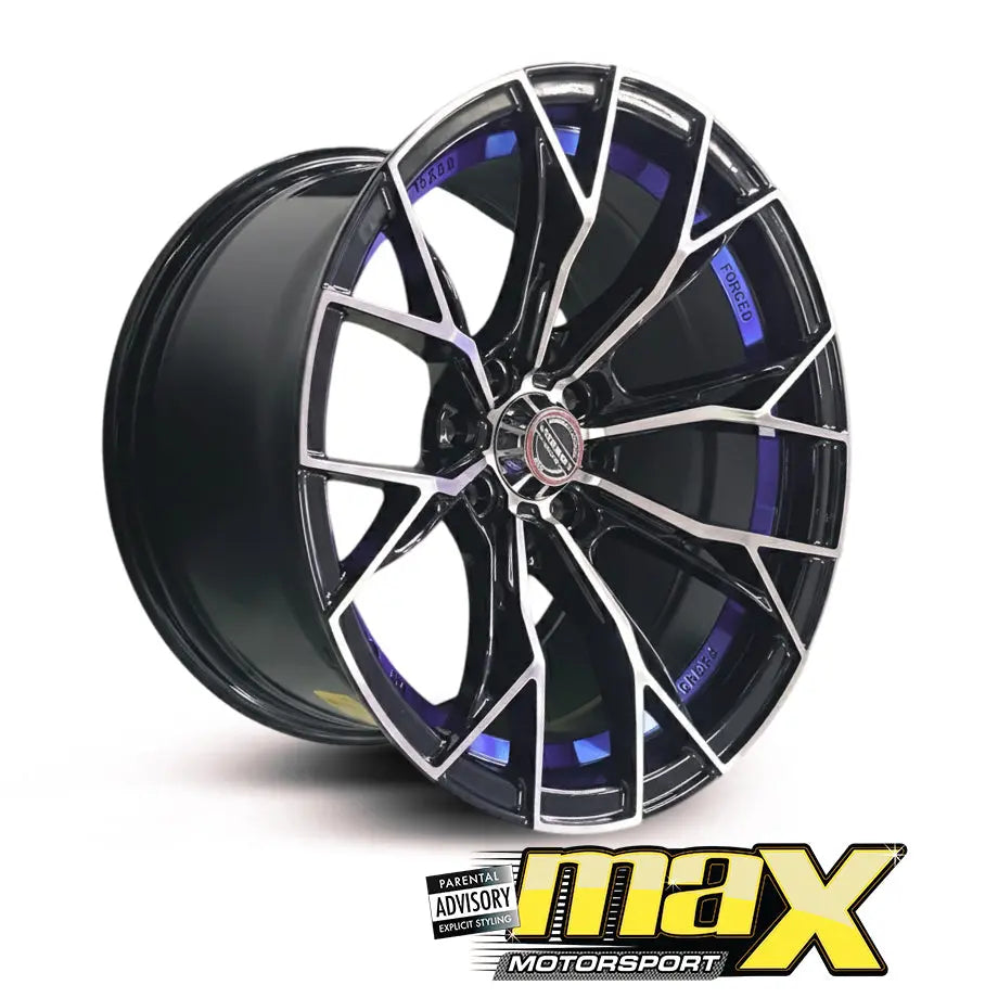 15 Inch Mag Wheel - MX134-BL VSN Concave Wheels (4x100/ 4x114.3 PCD) Max Motorsport