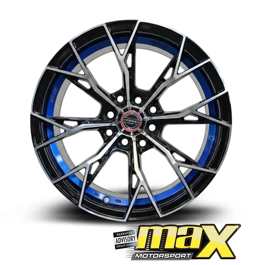 15 Inch Mag Wheel - MX134-BL VSN Concave Wheels (4x100/ 4x114.3 PCD) Max Motorsport