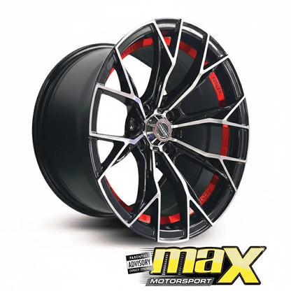 15 Inch Mag Wheel - MX134-RD VSN Concave Wheels (4x100/ 4x114.3 PCD) Max Motorsport