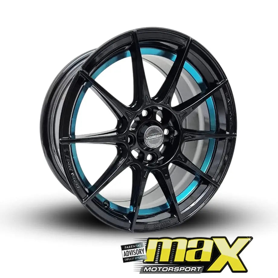 15 Inch Mag Wheel - MX1403-15BL VSN Wheels (4x100 PCD) – Max Motorsport
