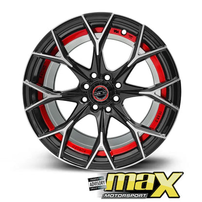 15 Inch Mag Wheel - MX145-RD VSN Concave Wheels (4x100/ 4x114.3 PCD) Max Motorsport