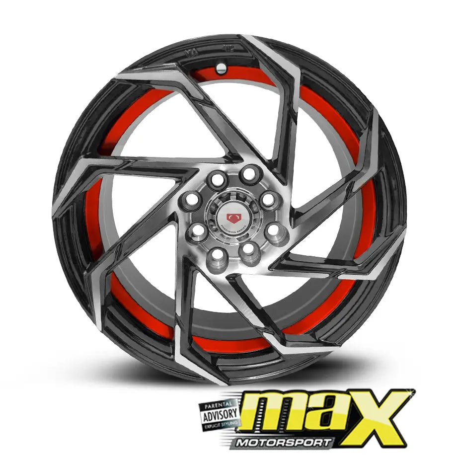 15 Inch Mag Wheel - MX212-RD Wheels (4x100/ 4x114.3 PCD) – Max Motorsport