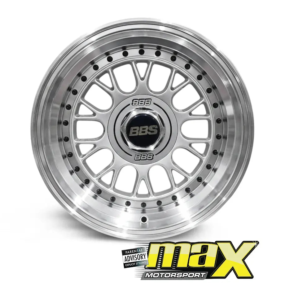 15 Inch Mag Wheel - MX1871-S BSS Wheel (4x100 PCD) Max Motorsport