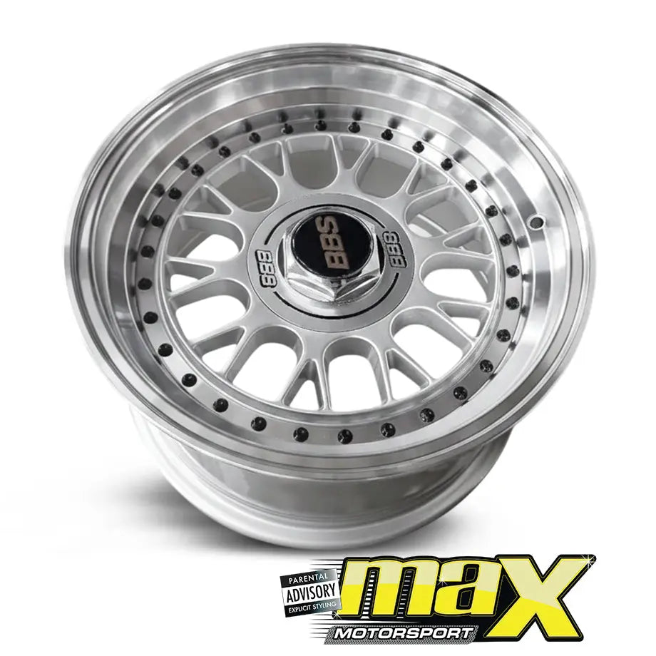 15 Inch Mag Wheel - MX1871-S BSS Wheel (4x100 PCD) Max Motorsport