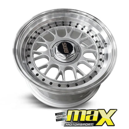 15 Inch Mag Wheel - MX1871-S BSS Wheel (4x100 PCD) Max Motorsport