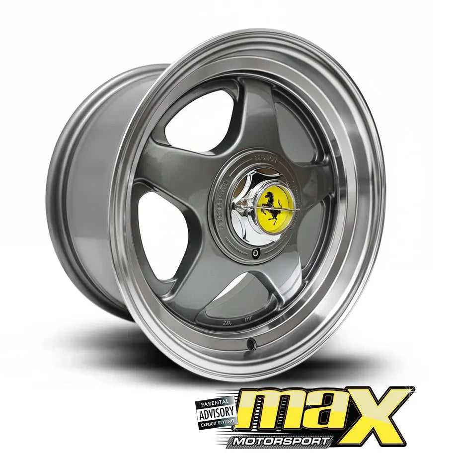 15 Inch Mag Wheel - MX1922-B Ferari Style Wheel (4x100 / 5x100 PCD