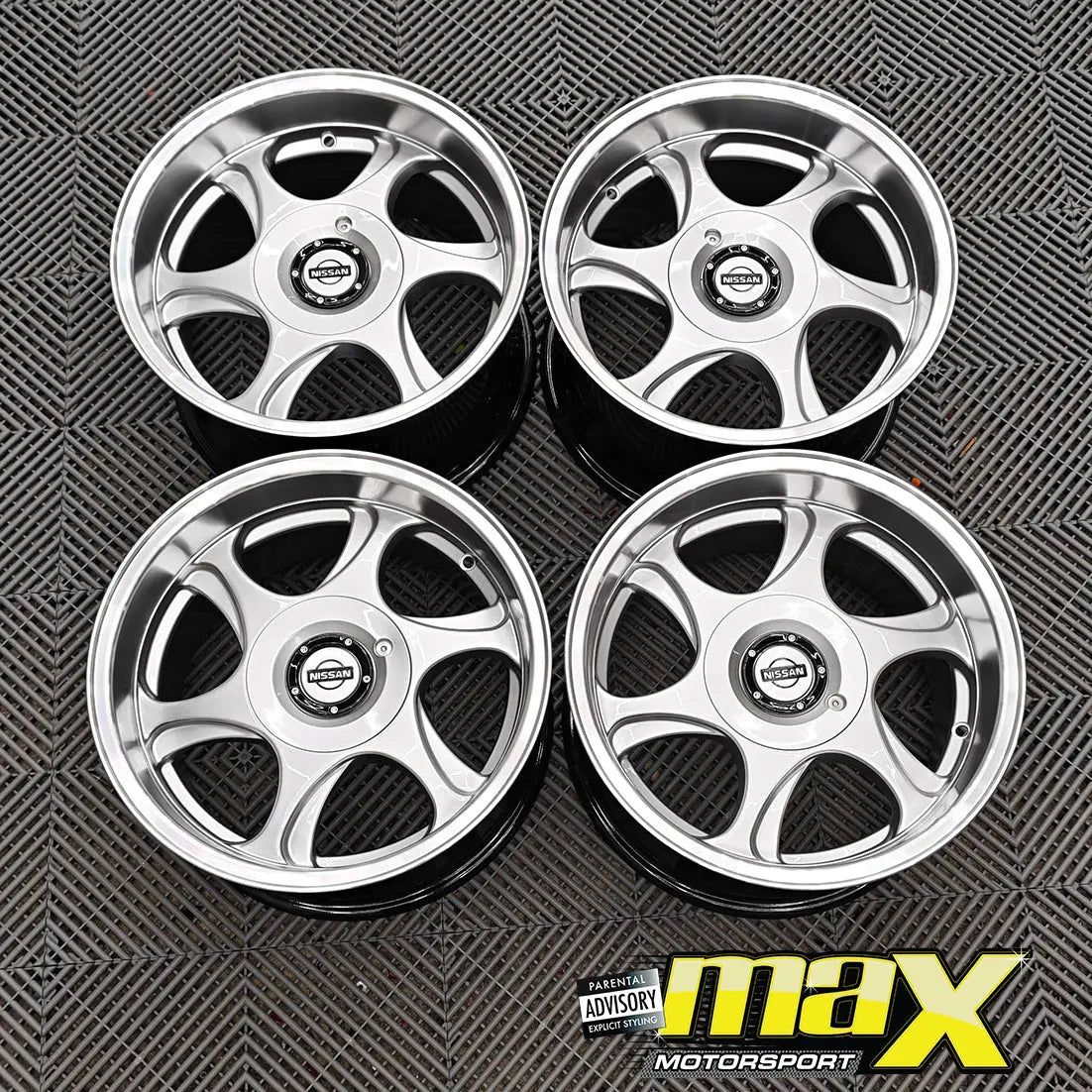15 Inch Mag Wheel - MX2512-A15 Nissan STI Deep Dish Style Wheel - 4x100 / 5x100 PCD Max Motorsport