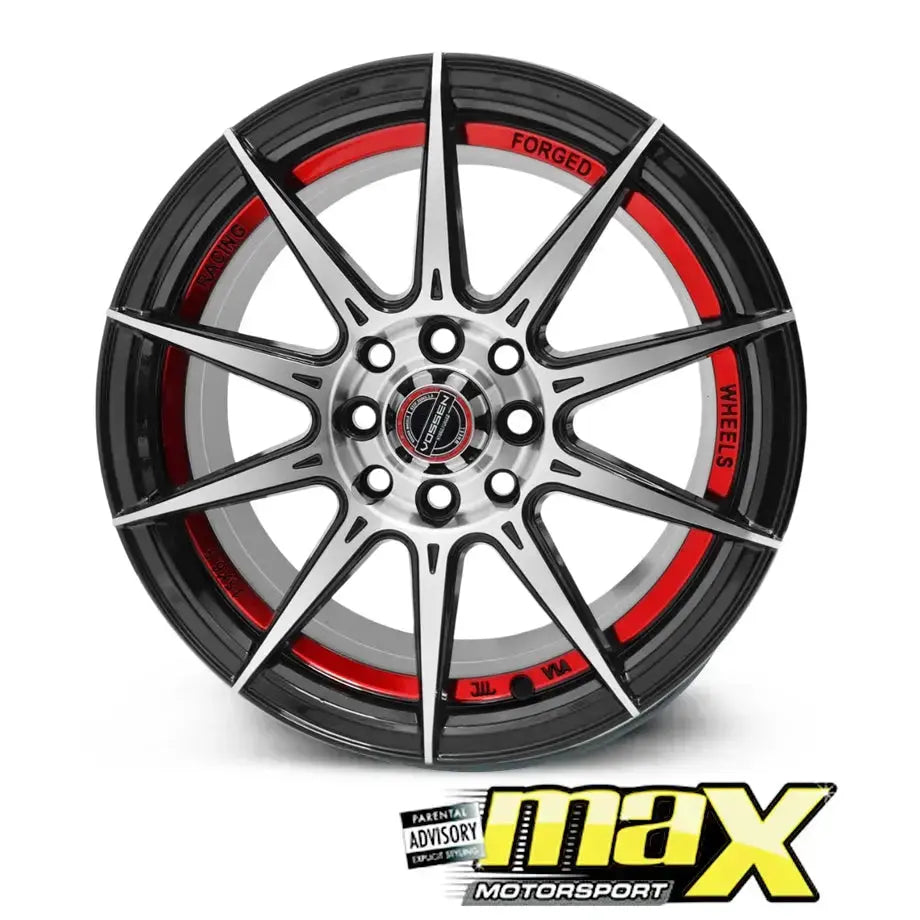 15 Inch Mag Wheel - MX415B Twist Wheel (4x100 PCD) Max Motorsport