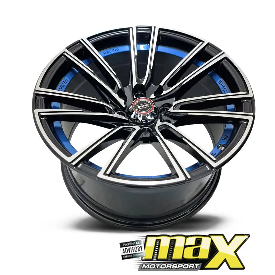 15 Inch Mag Wheel - MX452-BL Concave Wheels (4x100/ 4x114.3 PCD) Max Motorsport
