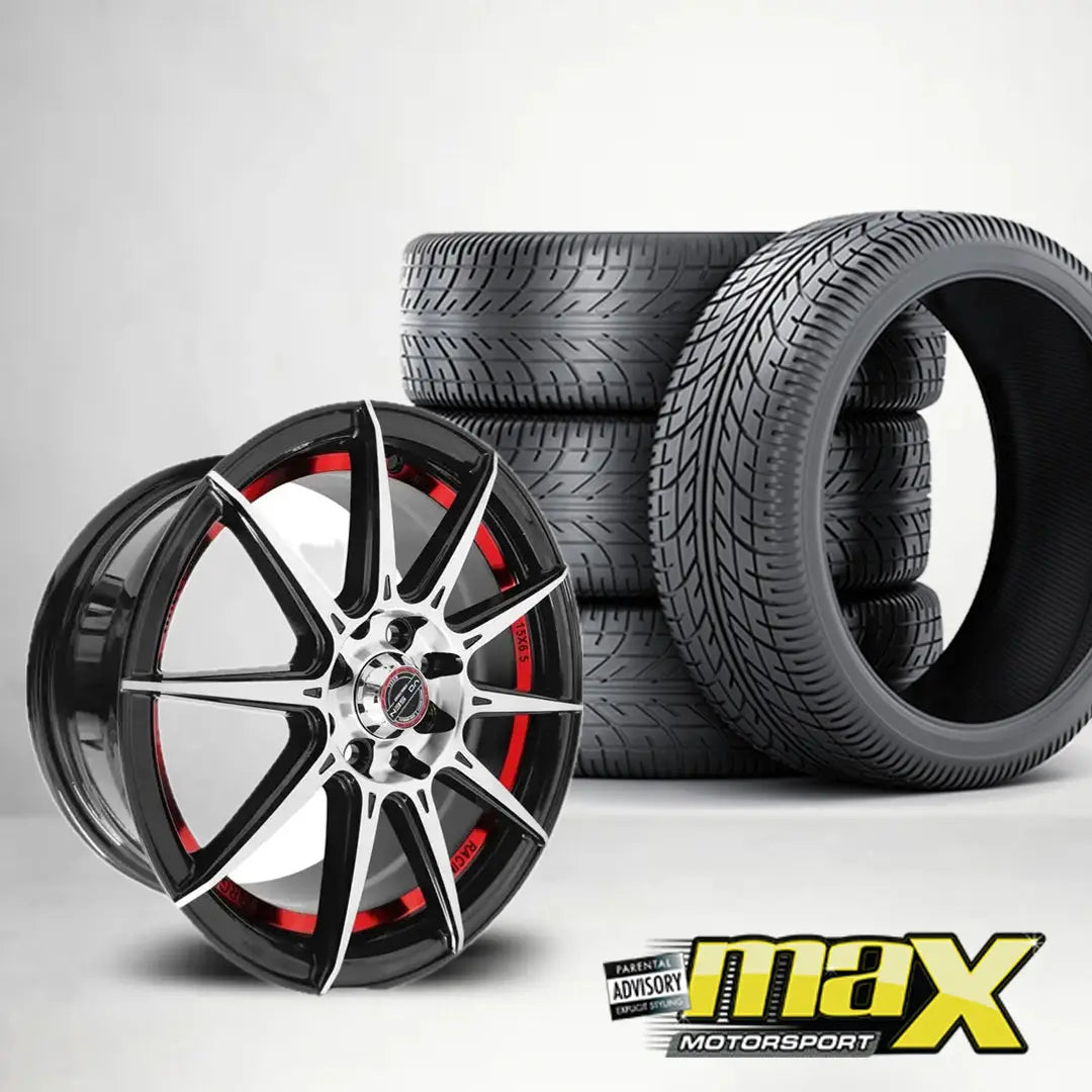 15 Inch Mag Wheel - MX50234-15 VSN Wheel & Tyre Combo (4x100/ 4x114.3 PCD) Max Motorsport