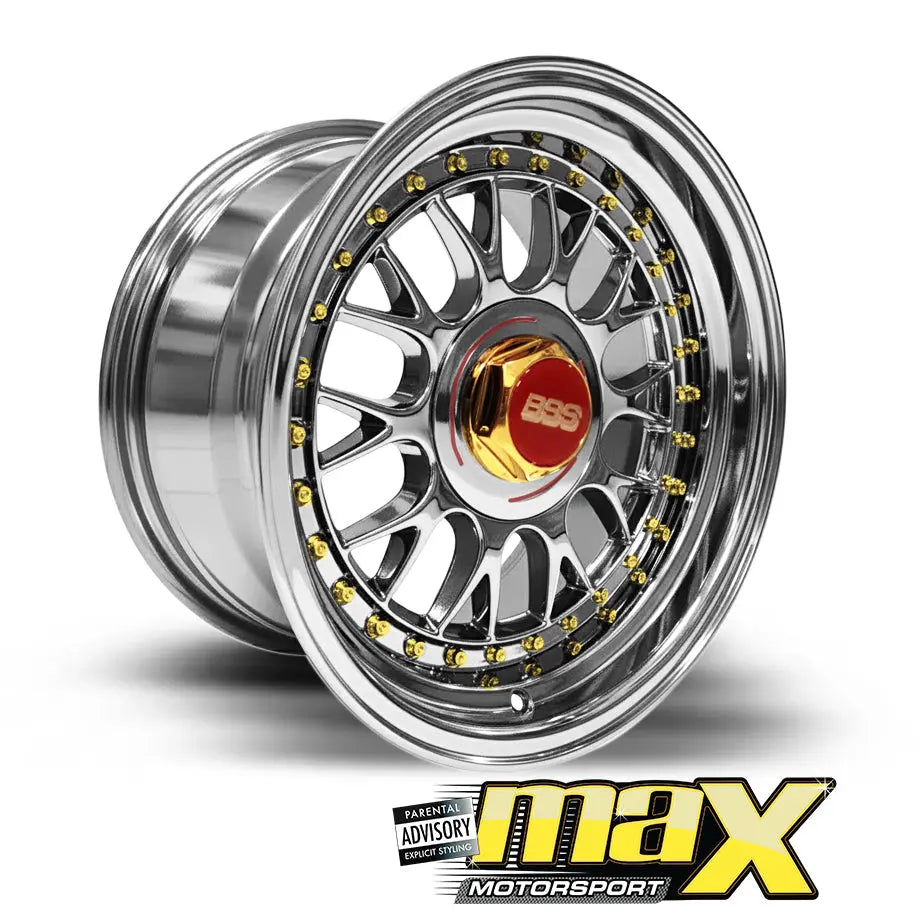 15 Inch Mag Wheel - MX5031-CHR Chrome Wheel - (5x100/ 5x114.3 PCD) Max Motorsport
