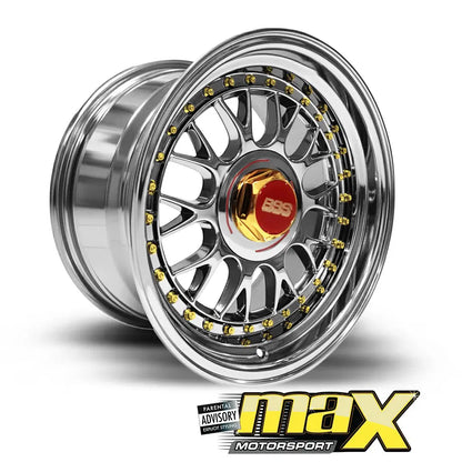 15 Inch Mag Wheel - MX5031-CHR Chrome Wheel - (5x100/ 5x114.3 PCD) Max Motorsport