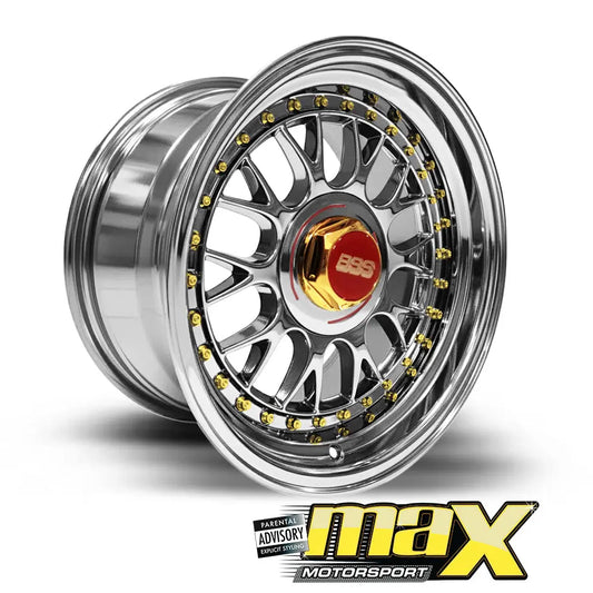 15 Inch Mag Wheel - MX5031-CHR Chrome Wheel - (5x100/ 5x114.3 PCD) Max Motorsport