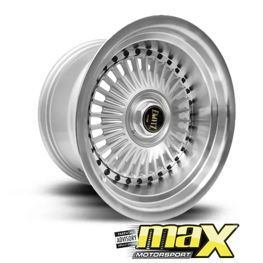 15 Inch Mag Wheel - MX5036-GMNW Emit Wheels Narrow & Wides - (4x100/ 5x100 PCD) Max Motorsport