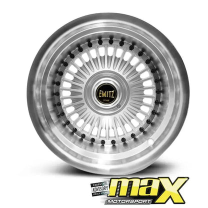 15 Inch Mag Wheel - MX5036-GMNW Emit Wheels Narrow & Wides - (4x100/ 5x100 PCD) Max Motorsport