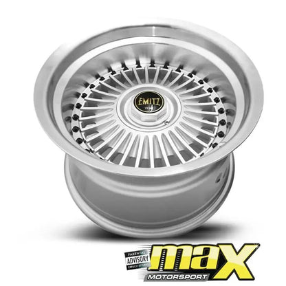 15 Inch Mag Wheel - MX5036-GMNW Emit Wheels Narrow & Wides - (4x100/ 5x100 PCD) Max Motorsport