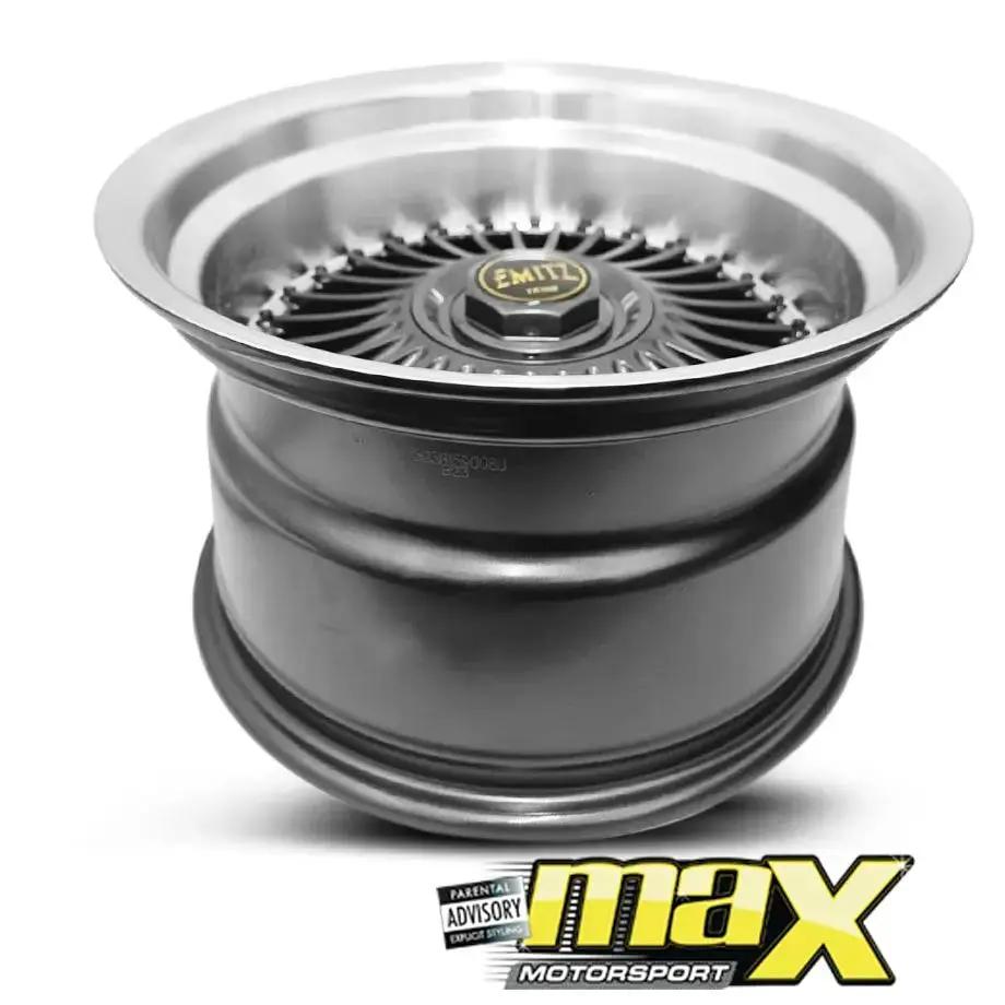 15 Inch Mag Wheel - MX5036-GMNW Emit Wheels Narrow & Wides - (4x100/ 5x100 PCD) Max Motorsport