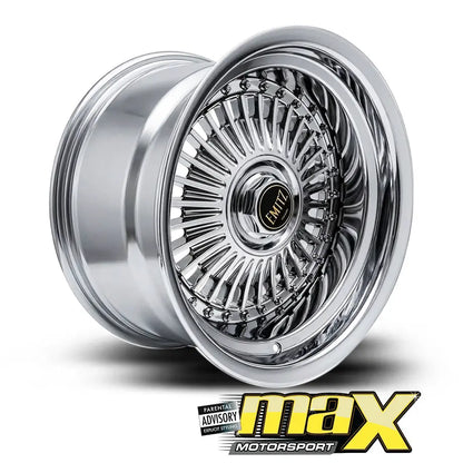 15 Inch Mag Wheel - MX5036CHR-NW Emit Wheels Narrow & Wides - (4x100/ 5x100 PCD) Max Motorsport
