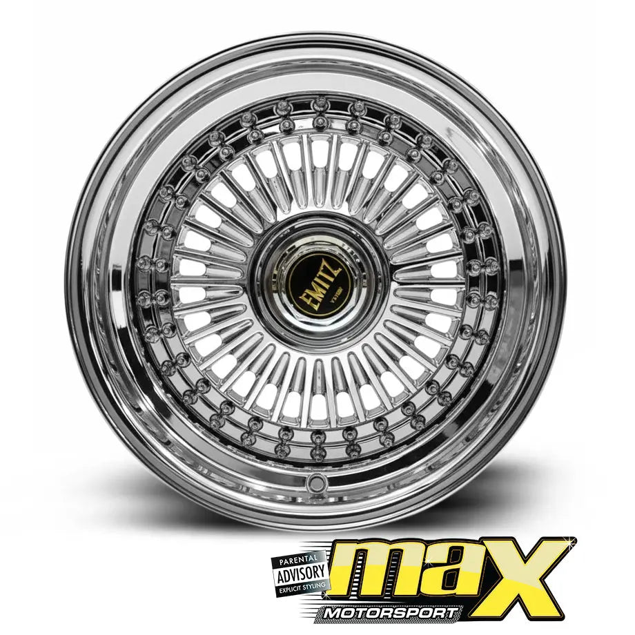15 Inch Mag Wheel - MX5036CHR-NW Chrome Emit Wheels Narrow & Wides ...