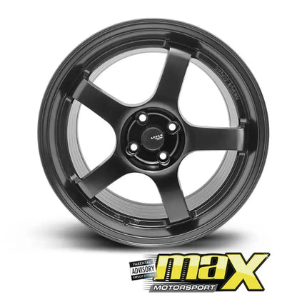 15 Inch Mag Wheel - MX512-15MB Advan GT Racing Style Wheel - 4x100 PCD Max Motorsport