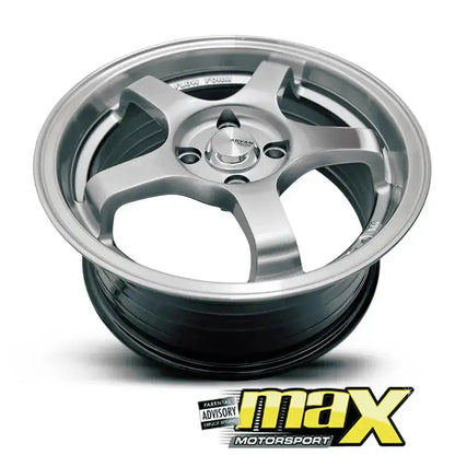 15 Inch Mag Wheel - MX512 Advan GT Racing Style Wheel - 4x100 PCD Max Motorsport