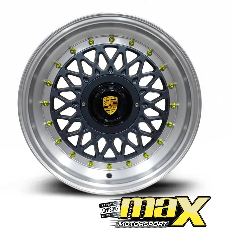 Mesh Style Rims 15 Inch Mag Wheel - MX5208-GM Porsche Mesh Style Wheel (4x100 / 5x100 ...