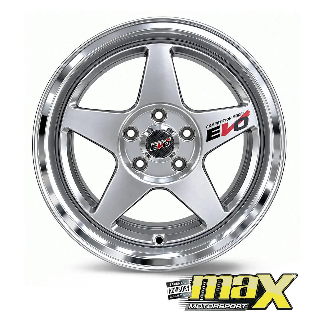 15 Inch Mag Wheel - MX6008 EVO Style Wheel - 5x100 PCD Max Motorsport