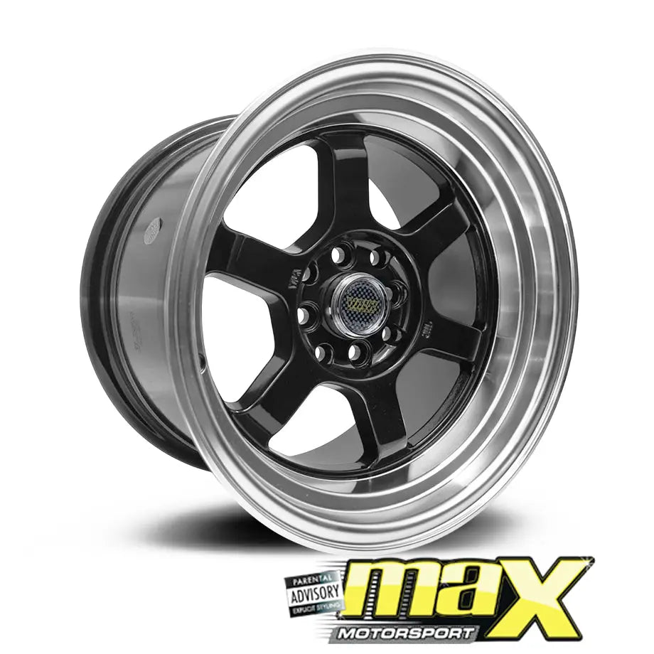 15 Inch Mag Wheel - MX6022 V.olk Deep Dish Wheels - 4x100 / 4x114.3 PC ...