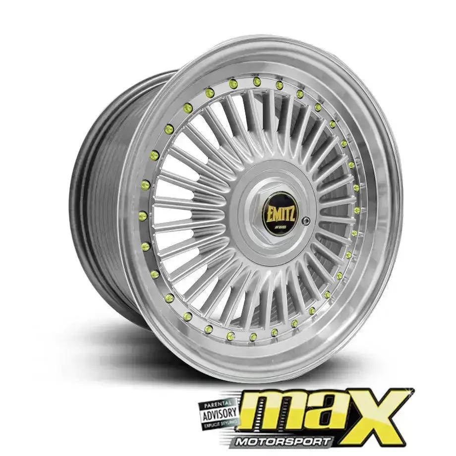 15 Inch Mag Wheel - MX6622 Emit Wheels Narrow & Wides - (4x100/ 5x100 PCD) Max Motorsport