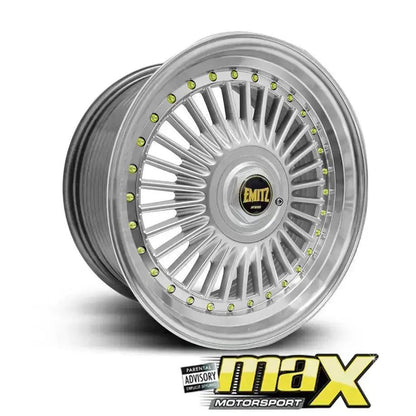 15 Inch Mag Wheel - MX6622 Emit Wheels Narrow & Wides - (4x100/ 5x100 PCD) Max Motorsport
