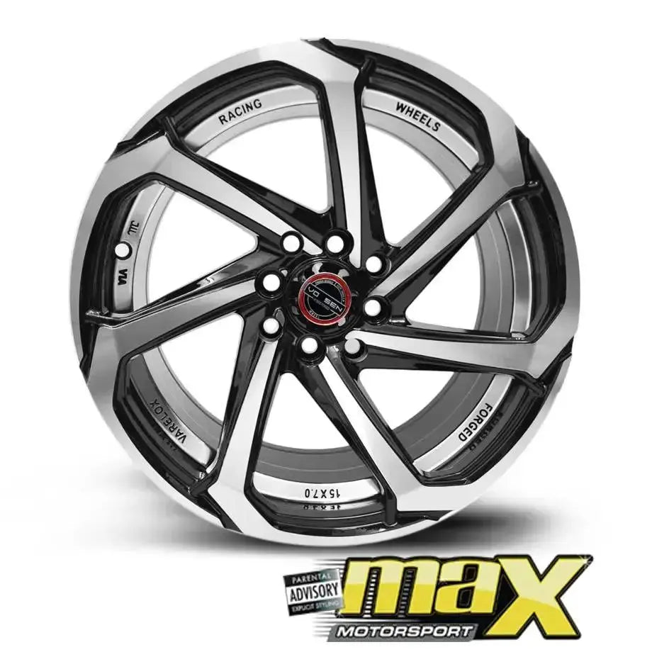 15 Inch Mag Wheel - MX697MB-UC VSN Concave Wheels (4x100/ 4x114.3 PCD) Max Motorsport