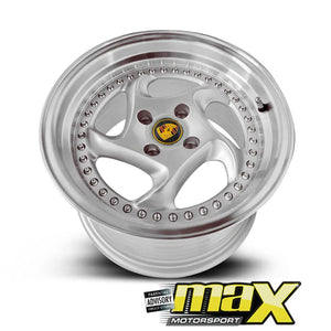 15 Inch Mag Wheel - MX7679 Posch Cup Style Wheel - (4x100 PCD) Max Motorsport