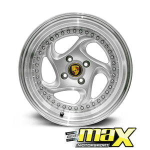 15 Inch Mag Wheel - MX7679 Posch Cup Style Wheel - (4x100 PCD) Max Motorsport
