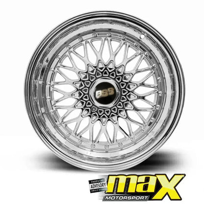 15 Inch Mag Wheel - MXBS-15SL Chrome BSS Wheel - 4x100 / 5x100 PCD Max Motorsport