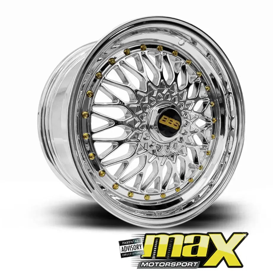 15 Inch Mag Wheel - MXBS01-15 Chrome BSS Wheel - 4x100 / 5x100 PCD ...