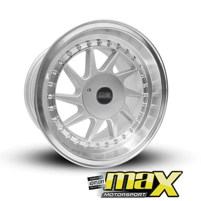 15 Inch Mag Wheel - MXF1210 Turbo Racing Style Wheel (4x100 / 108 PCD) Max Motorsport