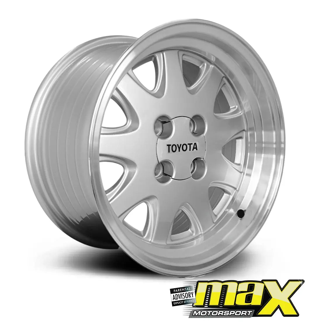 15 Inch Mag Wheel – MX5203-01 Toyota Twincam Dish Wheel - 4x100 PCD Max Motorsport